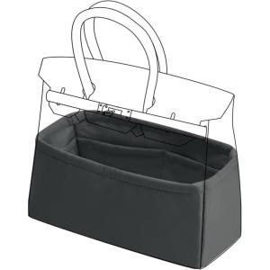 imageDGAZ Purse Organizer Silky SmoothSilkLuxury Handbag Tote in Bag Shapers Women Fits Birkin25303540 Bags Etoupe grey BK30Grismeyer