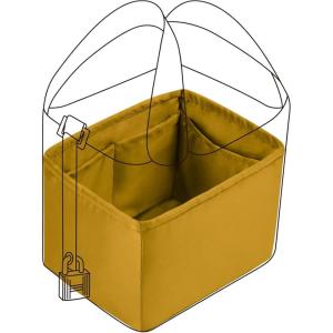 imageDGAZ Purse Organizer Silky SmoothSilkLuxury Handbag Tote in Bag Shapers Women Fits picotin1822Bags Etoupe grey PC18Jaune amber