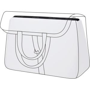 imageDGAZ Purse Pillow Insert for Hermes Halzan bags Memory Foam Silky Pillow Shaper for Luxury HandbagsBlackHalzan Mini20White