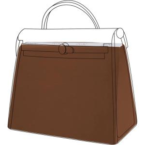 imageDGAZ Purse Pillow Shaper Insert for Hermes Herbag 313950 Bags Silky Pillow Shaper for Luxury HandbagsBlack39Gold