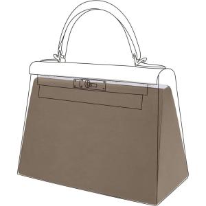 imageDGAZ Purse Pillow Shaper Insert for Hermes Kelly Bags Silky Pillow Shaper for Luxury HandbagsKonjac purpleKL25 RetourneEtoupe Grey