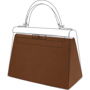 imageDGAZ Purse Pillow Shaper Insert for Hermes Kelly Bags Silky Pillow Shaper for Luxury HandbagsKonjac purpleKL25 RetourneGold