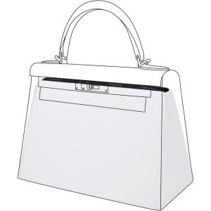 imageDGAZ Purse Pillow Shaper Insert for Hermes Kelly Bags Silky Pillow Shaper for Luxury HandbagsKonjac purpleKL25 RetourneWhite