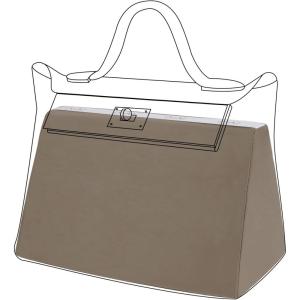 imageDGAZ Purse Pillow Shaper Insert for Luxury Handbags Silky Pillow Shaper for Hermes 242435 BagsWhiteEtoupe Grey