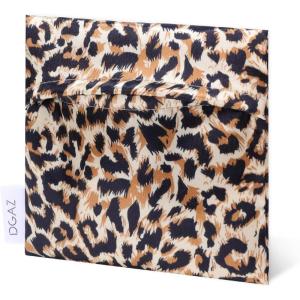 imageDGAZ Sanitary Napkin Storage Bag Period Bag for Teen Aged Girls Portable Period Bag for Panty LinersMenstrual CupSmall TamponsMini Makeup Bag for PurseLeopard A