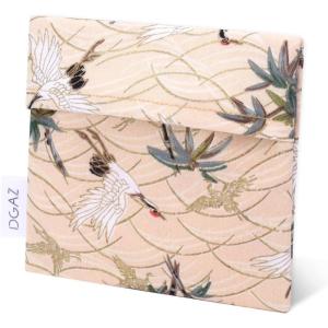 imageDGAZ Sanitary Napkin Storage Bag Period Bag for Teen Aged Girls Portable Period Bag for Panty LinersMenstrual CupSmall TamponsMini Makeup Bag for PurseFairy Crane