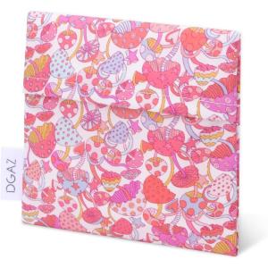 imageDGAZ Sanitary Napkin Storage Bag Period Bag for Teen Aged Girls Portable Period Bag for Panty LinersMenstrual CupSmall TamponsMini Makeup Bag for PurseDream Mushroom