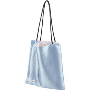 imageDGAZ Silk Designer Bags for Women Luxury Tote Bag with Zipper Large Shoulder Hobo BagsCeleste