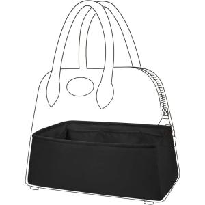 imageDGAZ Silk Purse Organizer Insert Fits Bolide 1923mini25273135Silky Smooth Bag OrganizerLuxury Handbag ampamp Tote ShaperBlackBolide25Black