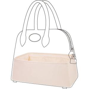 imageDGAZ Silk Purse Organizer Insert Fits Bolide 1923mini25273135Silky Smooth Bag OrganizerLuxury Handbag ampamp Tote ShaperBlackBolide25Craie