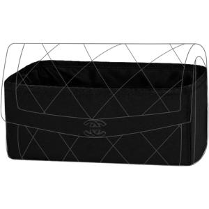 imageDGAZ Silk Purse Organizer Insert Fits Chanel Diana bagSilky Smooth Bag OrganizerLuxury Handbag ampamp Tote ShaperBlackSmallBlack