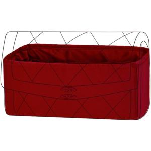 imageDGAZ Silk Purse Organizer Insert Fits Chanel Diana bagSilky Smooth Bag OrganizerLuxury Handbag ampamp Tote ShaperBlackSmallRouge Grenat
