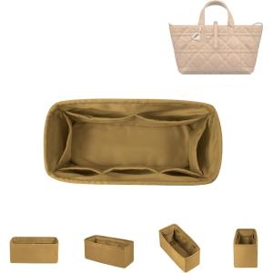 imageDGAZ Silk Purse Organizer Insert Fits Dior Toujours BagsSilky Smooth Bag OrganizerLuxury Handbag ampamp Tote ShaperBiscuitToujours SBiscuit