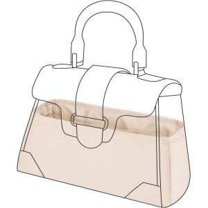 imageDGAZ Silk Purse Organizer Insert Fits GYARD Saigon BagsSilky Smooth Bag OrganizerLuxury Handbag ampamp Tote ShaperBambouSmallCraie