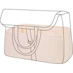 imageDGAZ Silk Purse Organizer Insert Fits Halzan mini202531Silky Smooth Bag OrganizerLuxury Handbag ampamp Tote ShaperCraieHalzan mini20Craie