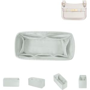 imageDGAZ Silk Purse Organizer Insert Fits Hermes Jypsiere Bags Silky Smooth Bag OrganizerLuxury Handbag ampamp Tote ShaperBetonJypsiere 28Beton