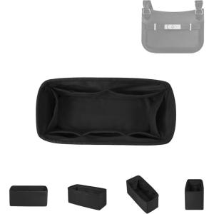 imageDGAZ Silk Purse Organizer Insert Fits Hermes Jypsiere Bags Silky Smooth Bag OrganizerLuxury Handbag ampamp Tote ShaperBetonJypsiere 28Black