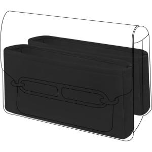 imageDGAZ Silk Purse Organizer Insert Fits Roulis 1823 BagSilky Smooth Bag OrganizerLuxury Handbag ampamp Tote ShaperBlackRoulis18Black