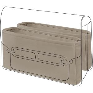 imageDGAZ Silk Purse Organizer Insert Fits Roulis 1823 BagSilky Smooth Bag OrganizerLuxury Handbag ampamp Tote ShaperBlackRoulis18Gris Tourterelle