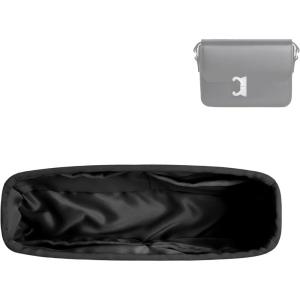 imageDGAZ Silk Purse Organizer Insert For Celine Triomphe NanoTeenMedium BagsSilky Smooth Bag OrganizerLuxury Handbag ampamp Tote ShaperS2 TrenchTriomphe TeenBlack