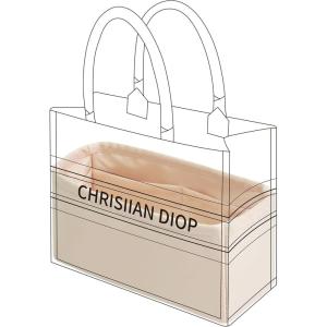 imageDGAZ Silk Purse Organizer Insert For Dior Book Tote miniSMLSilky Smooth Bag OrganizerLuxury Handbag ampamp Tote ShaperTreasure blueBTMiniCraie