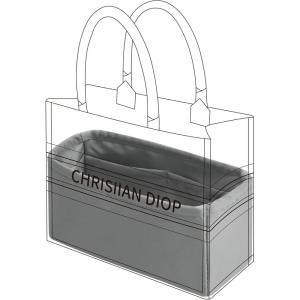 imageDGAZ Silk Purse Organizer Insert For Dior Book Tote miniSMLSilky Smooth Bag OrganizerLuxury Handbag ampamp Tote ShaperTreasure blueBTMiniPearl gray