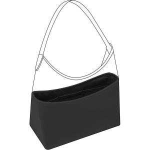 imageDGAZ Silk Purse Organizer Insert For GYARD Hobo BagsSilky Smooth Bag OrganizerLuxury Handbag ampamp Tote ShaperBambouBlack