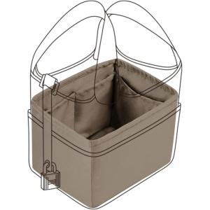 imageDGAZ Silk Purse Organizer Insert For Hermes Cargo Picotin 18 bagSilky Smooth Bag OrganizerLuxury Handbag ampamp Tote ShaperBlackCP18Etoupe grey