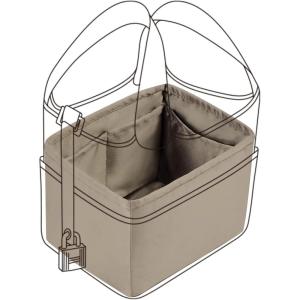 imageDGAZ Silk Purse Organizer Insert For Hermes Cargo Picotin 18 bagSilky Smooth Bag OrganizerLuxury Handbag ampamp Tote ShaperBlackCP18Gris tourterelle