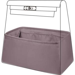imageDGAZ Silk Purse Organizer Insert For Hermes Kelly Ado PMGM bagSilky Smooth Bag OrganizerLuxury Handbag ampamp Tote ShaperCraiePMKonjac purple