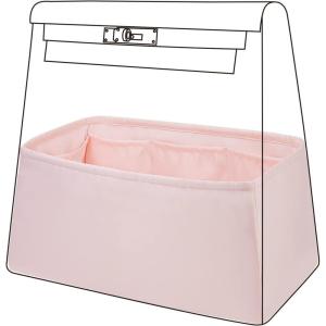 imageDGAZ Silk Purse Organizer Insert For Hermes Kelly Ado PMGM bagSilky Smooth Bag OrganizerLuxury Handbag ampamp Tote ShaperCraiePMPink