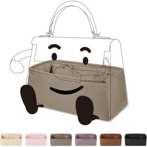 imageDGAZ Silk Purse Organizer Insert For Hermes Kelly Doll bagSilky Smooth Bag OrganizerLuxury Handbag ampamp Tote ShaperPinkKelly DollGris tourterelle
