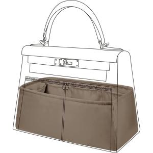 imageDGAZ Silk Purse Organizer Insert For Hermes Lakis 28323540 bagSilky Smooth Bag OrganizerLuxury Handbag ampamp Tote ShaperGris tourterelle28Etoupe grey