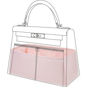 imageDGAZ Silk Purse Organizer Insert For Hermes Lakis 28323540 bagSilky Smooth Bag OrganizerLuxury Handbag ampamp Tote ShaperGris tourterelle28Pink