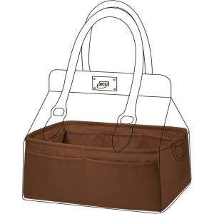 imageDGAZ Silk Purse Organizer Insert For Hermes Toolbox 2026 bagSilky Smooth Bag OrganizerLuxury Handbag ampamp Tote ShaperKonjac purple20Gold