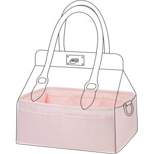 imageDGAZ Silk Purse Organizer Insert For Hermes Toolbox 2026 bagSilky Smooth Bag OrganizerLuxury Handbag ampamp Tote ShaperKonjac purple20Pink