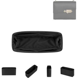 imageDGAZ Silk Purse Organizer Insert For Hermes Verrou Bags Silky Smooth Bag OrganizerLuxury Handbag ampamp Tote ShaperBlackVerrou 17Custom
