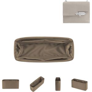 imageDGAZ Silk Purse Organizer Insert For Hermes Verrou Bags Silky Smooth Bag OrganizerLuxury Handbag ampamp Tote ShaperBlackVerrou 17Etoupe Grey