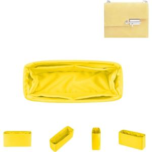 imageDGAZ Silk Purse Organizer Insert For Hermes Verrou Bags Silky Smooth Bag OrganizerLuxury Handbag ampamp Tote ShaperBlackVerrou 17Lime