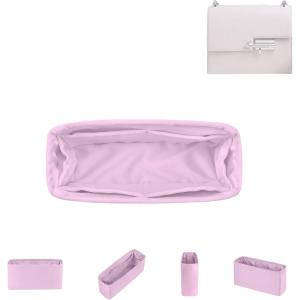 imageDGAZ Silk Purse Organizer Insert For Hermes Verrou Bags Silky Smooth Bag OrganizerLuxury Handbag ampamp Tote ShaperBlackVerrou 17Mauve Sylvestre