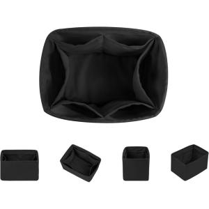 imageDGAZ Silk Purse Organizer Insert For LV Backup Backpack BagsSilky Smooth Bag OrganizerLuxury Handbag ampamp Tote ShaperBlackBlack