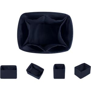 imageDGAZ Silk Purse Organizer Insert For LV Backup Backpack BagsSilky Smooth Bag OrganizerLuxury Handbag ampamp Tote ShaperBlackBlue nuit