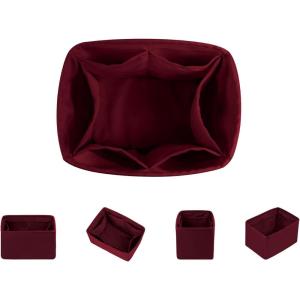 imageDGAZ Silk Purse Organizer Insert For LV Backup Backpack BagsSilky Smooth Bag OrganizerLuxury Handbag ampamp Tote ShaperBlackFuchsia