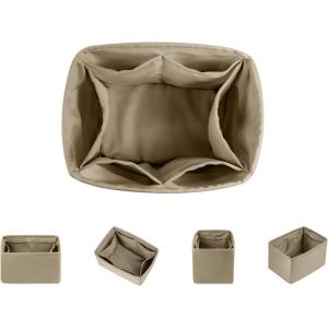 imageDGAZ Silk Purse Organizer Insert For LV Backup Backpack BagsSilky Smooth Bag OrganizerLuxury Handbag ampamp Tote ShaperBlackGris tourterelle