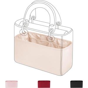 imageDGAZ Silk Purse Organizer Insert For LadyDior MicroMiniSML bagsSilky Smooth Bag OrganizerLuxury Handbag ampamp Tote ShaperCraieSCraie