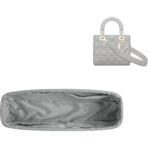 imageDGAZ Silk Purse Organizer Insert For LadyDior MicroMiniSML bagsSilky Smooth Bag OrganizerLuxury Handbag ampamp Tote ShaperCraieSPearl gray