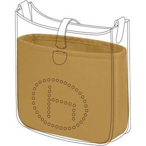 imageDGAZ Silky Purse Organizer Insert Fits Evelyne TPMPMGMTGM Bags Luxury Handbag ampamp Tote Organizer Simplicity bag organizerCraieTPMBiscuit color