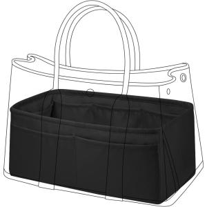 imageDGAZ Silky Purse Organizer Insert Luxury Handbag ampamp Tote Organizer Simplicity bag organizer Fits Garden Party 3036BagsKonjac PurpleGP30Custom