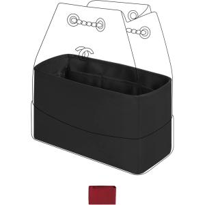 imageDGAZ Silky Purse Organizer Insert for Chanel Gabrielle Backpack SM Bags Luxury Handbag ampamp Tote Organizer Simplicity bag organizer Wine RedSCustom