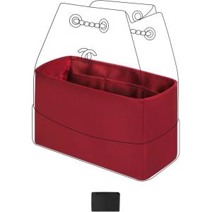 imageDGAZ Silky Purse Organizer Insert for Chanel Gabrielle Backpack SM Bags Luxury Handbag ampamp Tote Organizer Simplicity bag organizer Wine RedSWine Red